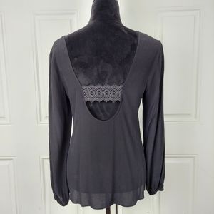 Lovers + Friends Sexy Open Lace Back Cropped Top